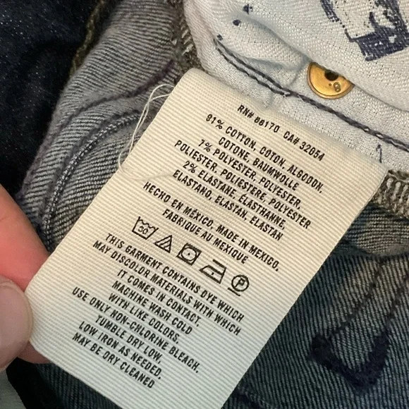 PILCRO & the Letterpress Stet Blue Jean Bermuda Shorts Sz 24 - Picture 5 of 5